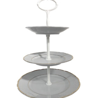 Этажерка 3-х ярусная "Tulip"; декор "Отводка золото"