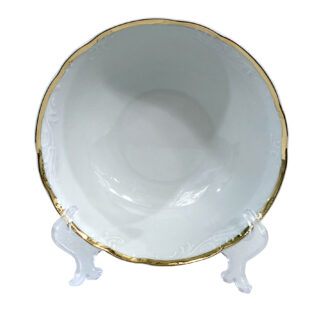 Салатник круглый "Tulip" 16 см; 450мл декор "Отводка золото"