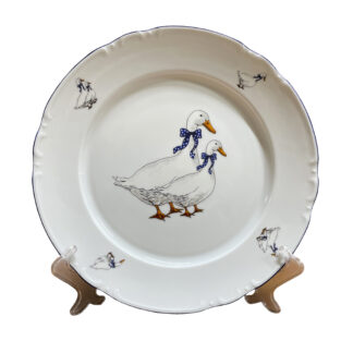 Тарелка мелкая "Констанция" 26 см; декор "Гуси"