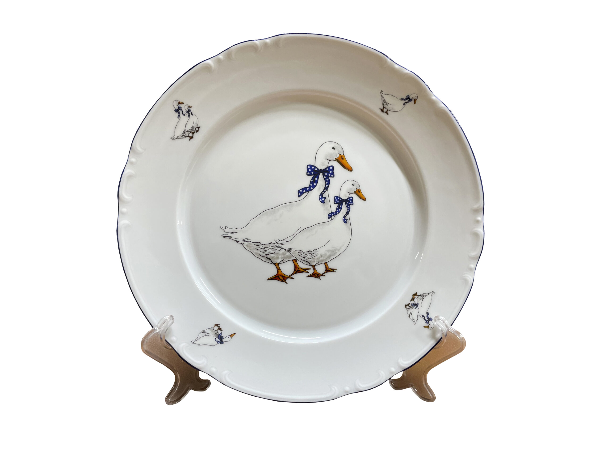 Тарелка мелкая "Констанция" 26 см; декор "Гуси"