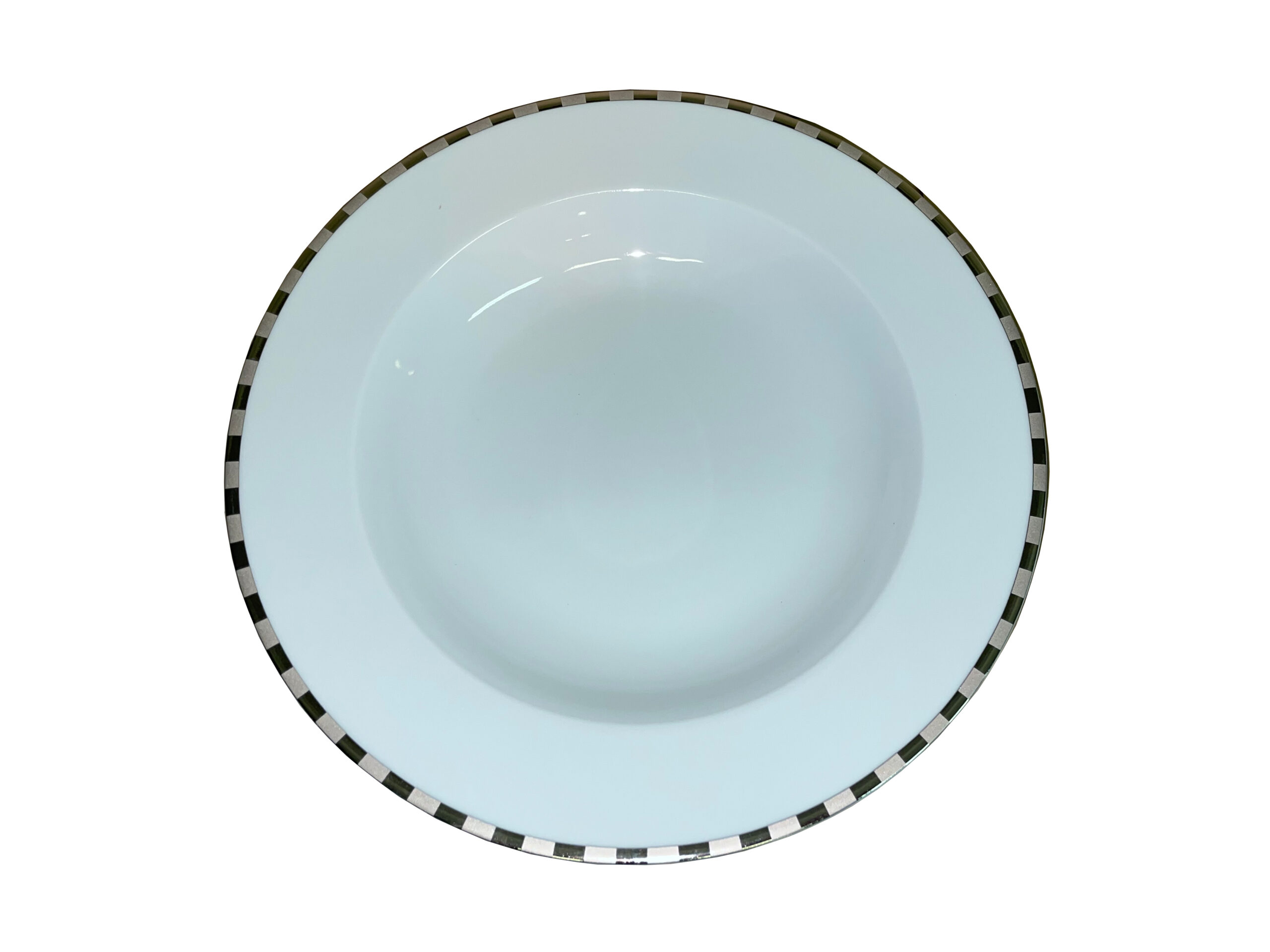 Блюдо глубокое "Opal" 30 см; декор "Платиновые пластинки"