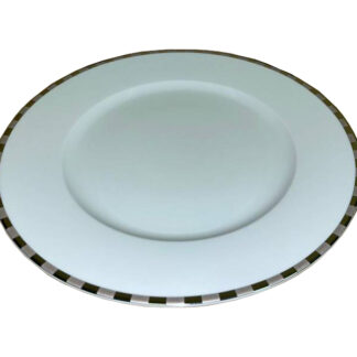 Блюдо мелкое  "Opal" 30 см; декор "платиновые пластинки"