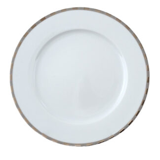 Тарелка десертная  "Opal" 17 см; декор "Платиновые пластинки"