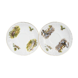 Блюдце 155 см, Bernadotte; декор "Охотничьи сюжеты"