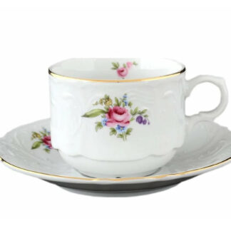 Чашка с блюдцем 240 мл, блюдце 150 мм HORECA, Bernadotte; декор "Мейсенский букет"