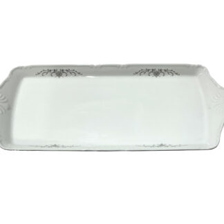 Поднос 39 см "Констанция"; декор "Серый орнамент"