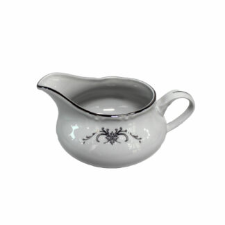 Молочник низкий  "Констанция" 0,35 л.; декор "Серый орнамент"
