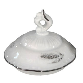 Крышка сахарницы 350 мл "Констанция"; декор "Серебряные колосья"