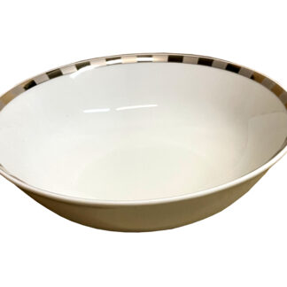 Салатник круглый "Opal" 16 см; декор "Платиновые пластинки"