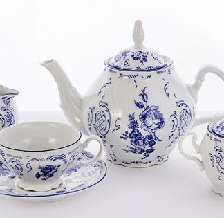 Чайный сервиз 17/6, Bernadotte; декор "Синяя Роза"