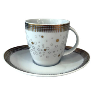 Чашка с блюдцем "Loos" 220 мл  блюдце 160 мм высокая; декор "Вселенная"