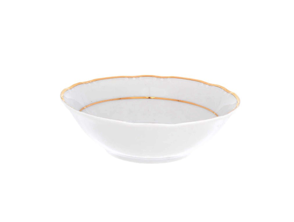 Салатник круглый "Констанция" 13 см; декор "Отводка золото"