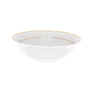 Салатник круглый "Констанция" 23 см; декор "Отводка золото"