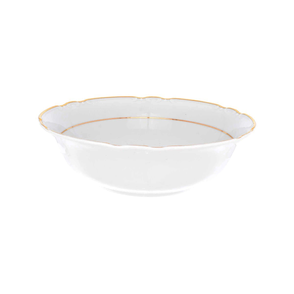 Салатник круглый "Констанция" 23 см; декор "Отводка золото"