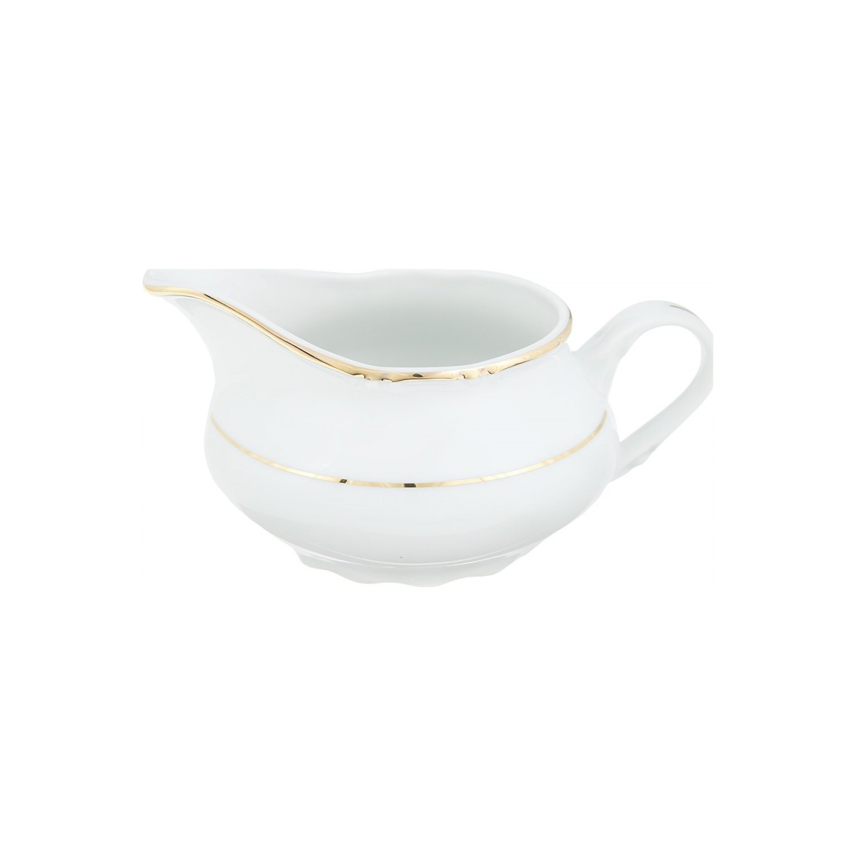 Молочник низкий "Констанция" 0,35 л.; декор "Отводка золото"