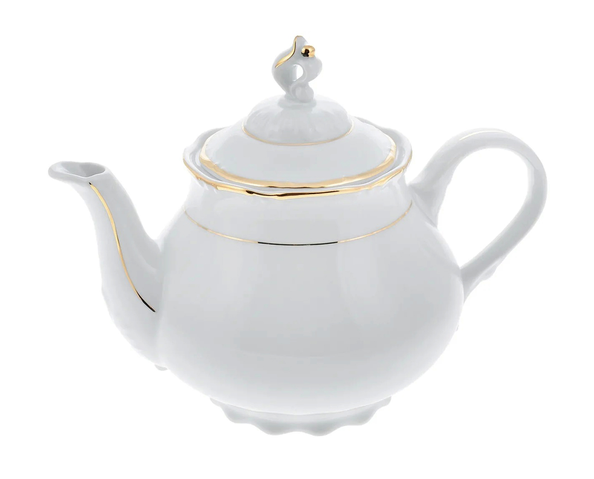 Чайник "Констанция" 1,20 л; декор "Отводка золото"