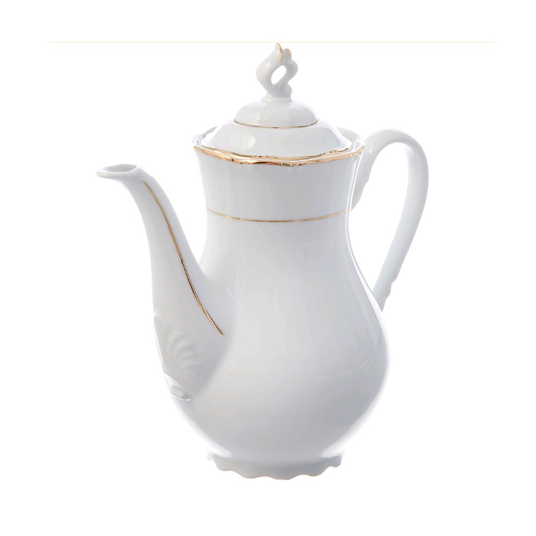 Кофейник "Констанция" 1,2 л; декор "Отводка золото"