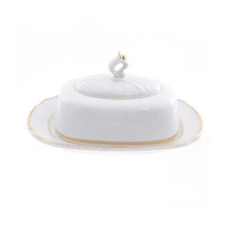 Масленка "Констанция"; декор "Отводка золото"