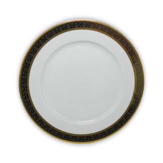 Тарелка десертная  "Opal" 19 см; "Широкий кант, платина, золото"