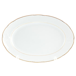 Блюдо овальное "Констанция" 32 см; декор "Отводка золото"