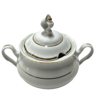 Горчичница 250 мл, "Констанция"; декор "Отводка золото"