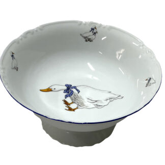 Слатник круглый на ножке 23 см, "Констанция"; декор "Гуси"